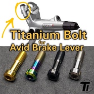 Titanium bolt for Avid Elixir Brake Lever Clamp bolt | Elixir 3 5 9 CR FR5 FR7 M6x20 | Titanium Screw Grade 5 Singapore