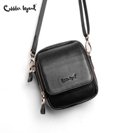 Cobbler Legend Men's Genuine Leather Crossbody Bag Black Leather Shoulder Bag