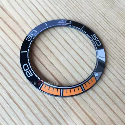 Ceramic Watch Bezel for Omega Seamaster Planet Ocean Chronograph 600M 45.5mm Watch Insert