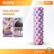 Wisezen Yoga Massage Foam Roller Cylinder Sports Foam Roller Super Long Spiked Muscle Relaxation 45c