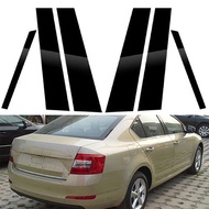 【Hot Style】Pillars Post Trim Car Window B C Pillars Decor Stickers For Skoda Octavia Mk3 (5E) 5 Door
