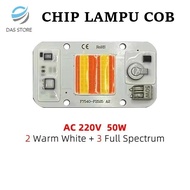 50W AC110V 220V COB LED Lamp Chip 2 warm white+3 Full Spectrum 380-780nm Input Driver IC Smart Suita