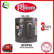 Rheem 85VP6S 23L Vertical Storage Heater | Singapore Warranty | Express Free Home Delivery
