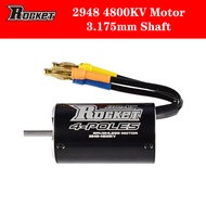 Rocket 2948 4800KV 4 Poles Brushless Waterproof Motor 3.175mm for Traxxas Blast Feilun FT011 600-800