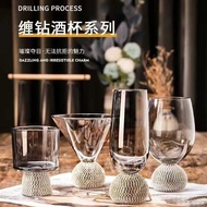 Diamond Glass Multicolor Cup Bottom Diamond Cup Creative Drink Cup Goblet One Pot Goblet