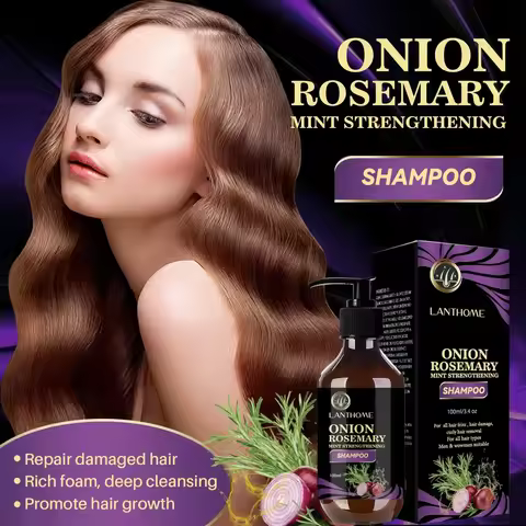 Rosemary Onion Strengthening Shampoo for Hair Growth Repair Damaged Anti Loss Hair Care Shampoo Prof