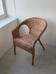 IKEA藤編戶外室內椅子
