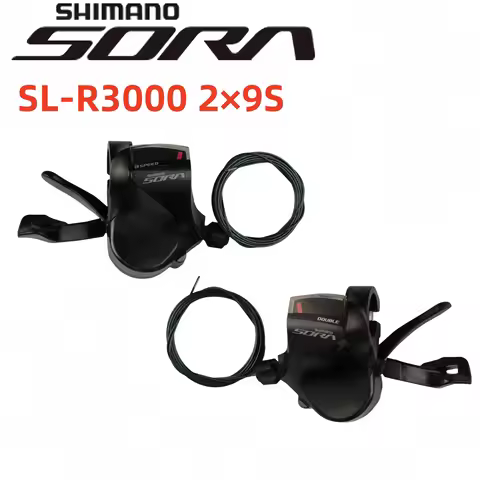 Shimano SORA Series SL-R3000 Shifter Lever 2×9S Left/Right/A Pair R3000 Shifter For Road Bike Origin