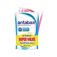 Antabax Antibacterial Shower Cream Fresh 850ml + Gentle Care 850ml Twin Pack