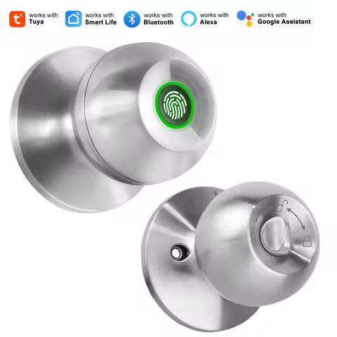 Tuya Smart External Door Lock Bluetooth Biometric Electronic Lock Home Security Smart Life Products 