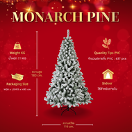 ต้นคริสต์มาส 180 cm. Monarch Pine Snowy - Christmas Tree