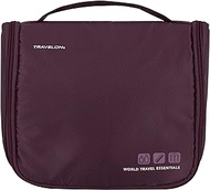 Travelon World Travel Essentials Hanging Toiletry Case, Blackberry, World Travel Essentials Hanging Toiletry Case