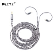 BQEYZ Rime Upgraded Cable 3.5mm/2.5mm/4.4mm Plug 0.78mm 2PIN Connector Headphone Wire Portable Durable 4-Core Silver-plated Replacement Line For BQEYZ Winter BQ3 KC2 K2 KB1