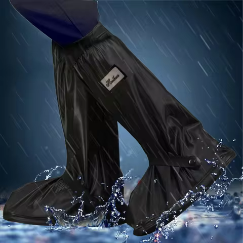 Waterproof Shoes Cover Thick Waterproof Reusable Motorcycle Cycling Bike Rain Overshoes Outdoor Anti
