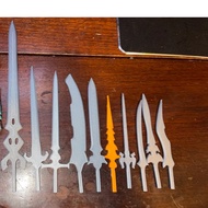 Set of 10 Swords for Dummy 13 – 3D Printed with Durable PETG Plastic | 3D Printing Corner