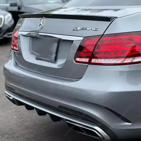 For Mercedes W212 Rear Spoiler Wing Caps E-Class E300 E350 E400 E500 Rear Trunk Spoiler Caps 2009-20