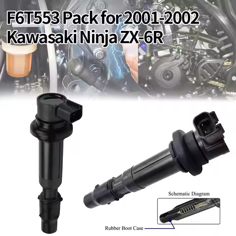 2/4PCS Ignition Coil F6T553 For Triumph Tiger 800 XR XCA Kawasaki ZX6R NINJA Motorcycle Accessory