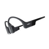 Rapid charging Shokz (formerly AfterShokz) OpenRun bone conduction headphones official store genuine products amazing call quality IP67 dustproof and waterproof wireless bluetooth 5.1 30-day free return Cosmic Black