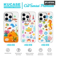 CLE-K1 Softcase Premium Case Motif Watercolor Sea Animal Case Itel A90 Itel A80 Itel Power 70 Itel P