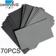<JTFY> 70Pcs Sandpaper Wet Dry 600 800 1000 1200 1500 2500 Grit Sanding Paper