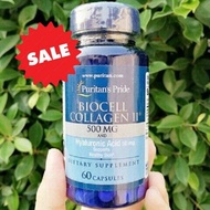 65% Sale!! EXP 12/2024 คอลลาเจน ชนิดที่ 2 Biocell Collagen II 500 mg and Hyaluronic Acid 50 mg 60 Ca