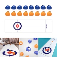 [tenlzsp0bc] Tabletop Curling Game Folding Parent Child Interactive Two Player Table Game