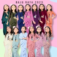 🌼 NEW BAJU RAYA Set Baju Kurung Sedondon Ibu dan Anak (13 warna)