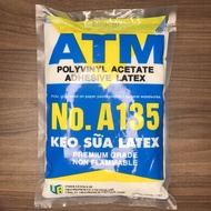 Keo sữa ATM túi 1kg dán thảm simili trải sàn giấy dán tường gỗ - Keo Sữa Làm Slime Túi 1kg