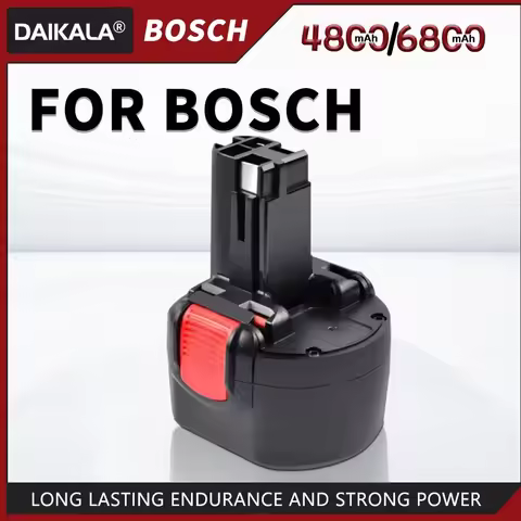 Daikala 1-2pcs 9.6V 4.8/6.8Ah Battery Replacement for Bosch BAT048 BAT100 BAT119 2607335272 26073354