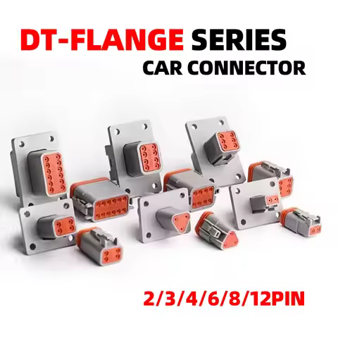 Deutsch Waterproof Connector With Fixed Flange Plug DT04-2P-L012 DT04-4P-L012 DT04-6P-L012 DT04-8P-L