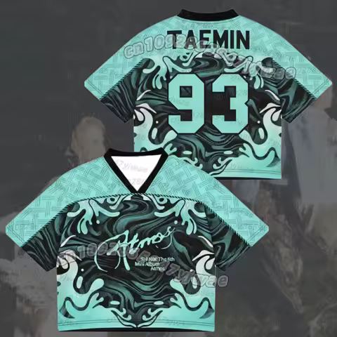 T-shirts For Women Midnight Thoughts Shinee Atmos Album Concert Tour Mix Mesh Jersey TAEMIN fans gif