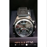 Timex watch for man.black leather straps