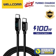 WELLCOMM TURBO CHARGER DATA CABLE 100W C TO C C to C Cable