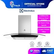 Electrolux (1100m3/Hr) Designer Chimney Kitchen Hood EFC936GAR