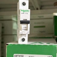Promo mcb schneider iC60N 1P 2A C2 6KA A9F74102 Discount