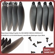LIZMON Folding Propeller Blades, 58mm/66mm Universal Remote Control Drone Parts, Black Plastic Quadc