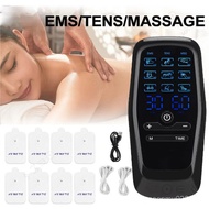 Salorie TENS EMS Perangsang Otot Elektrik 9 Mod Akupunktur Pengikisan Bekam Digital Meridian Fisiote