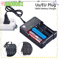 SHOUOUI 18650 Battery Charger Rechargeable Adapter LED 4 Slots