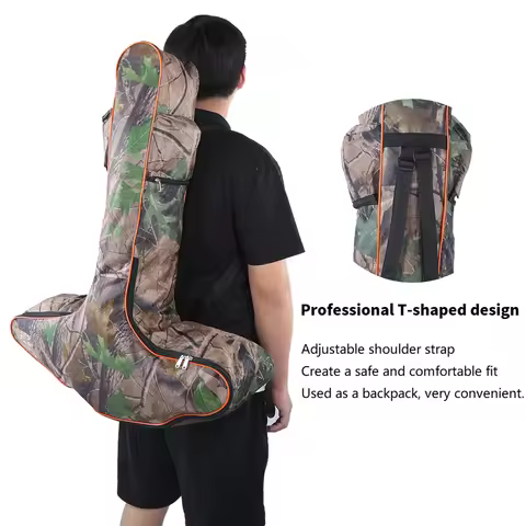 ZK30 Crossbow Storage Bag Oxford Cloth T Shape Bow Bag Adjustable Hunting Archery Case