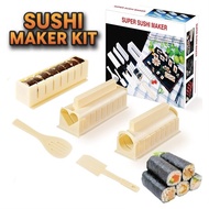 10-in-1 Sushi Maker Kit | DIY Sushi Mold Set | Sushi Rice Roll Gimbap Onigiri Maker | Easy Homemade 