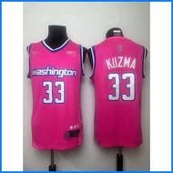 ஐ ☬ ✻ Kyle Kuzma  Washington Wizards Pink #33 Jersey Cherry Blossom,hight quality Embroidered