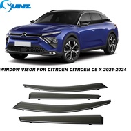 Window Deflector For CITROEN C5 X C5X 2021 2022 2023 2024 Window Visor Waterproof Protect Sun Wind R