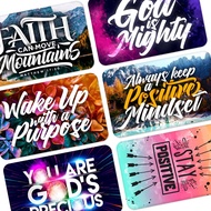 Ref Magnet, Rectangle, ATM Card Size, Bible Verse, Motivational, Inspirational Quotes