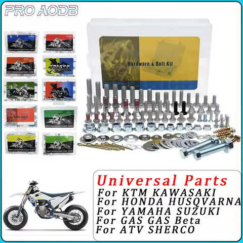 Hardware Bolt Full Plastics Fastener Kit For Husqvarna FC FE FX TC TE TX TEi TXi Kawasaki KX KLX KXF