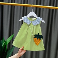 Children Children Clothing Girls Dress Summer 2022 New Style Baby Girl Princess Dress Children Sleev