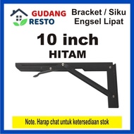 10" inch Bracket Lipat / Siku / Engsel FOLDING Rak / Meja / DInding