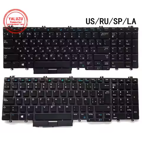 US/RU/SP/LA NEW Laptop Keyboard For DELL Precision 15 5540 7530 7540 7730 7740 P74F M7530 E7530 0266
