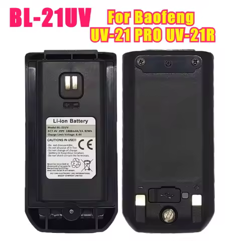8.4V BL-21UV for Baofeng UV-21 PRO Walkie Talkie Battery UV-21R Walkie Talkie Accessories Support Ty