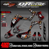 COD Available Semi-full CRF 150L Motorcycle Striping Accessories/ with Samurai Design Variations - C