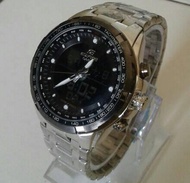 Jam Tamgan Casio Edifice EFA-133-Black Dua jam kw super